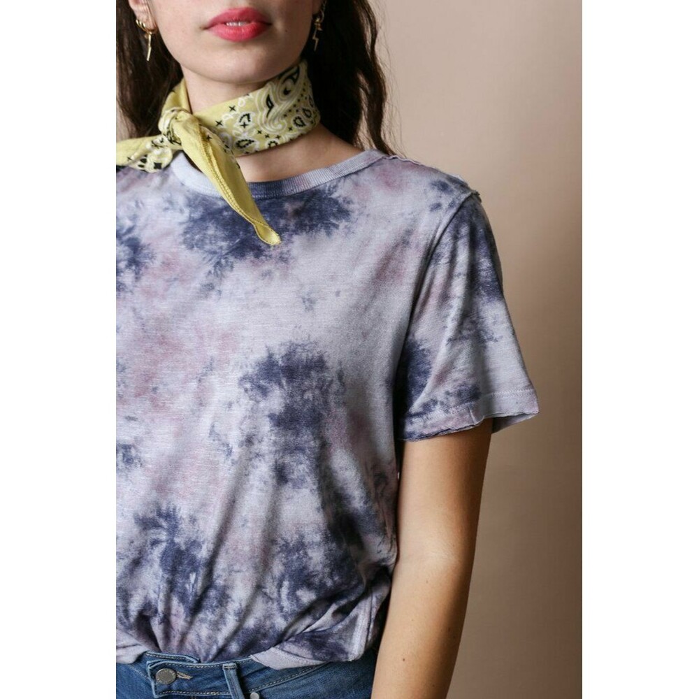Free People We The Free Riptide Tee Blouse Top Tie & Dye Shirt S NWD 219166